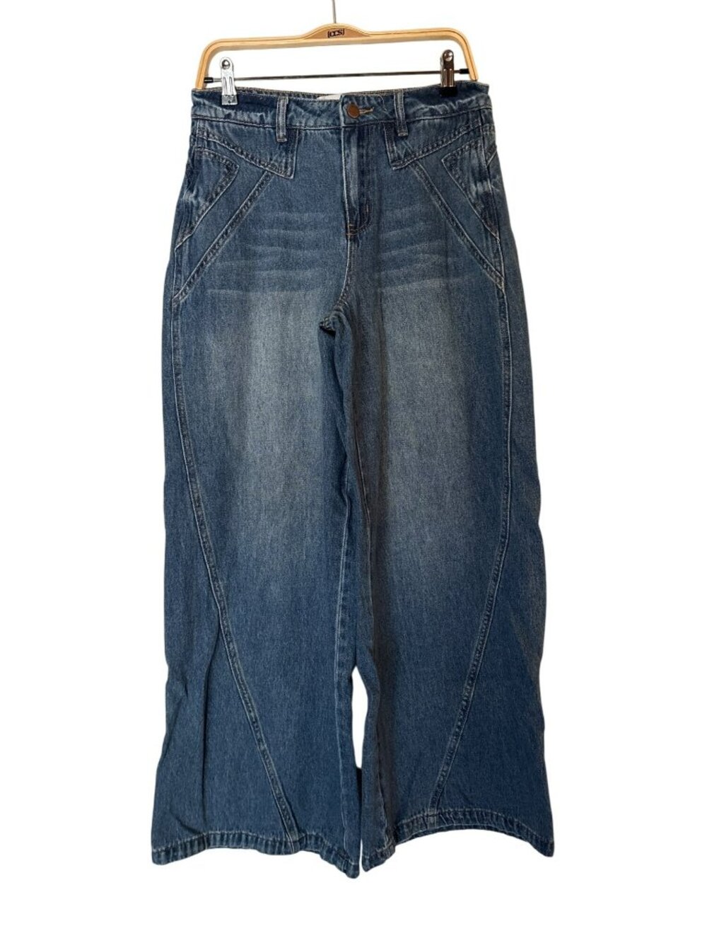 PTCL Ethikal Brand Wide-Leg  High-Rise 100% Cotton Jeans Size 28